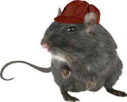 мышка в кепке