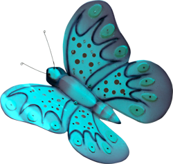 голубые бабочки