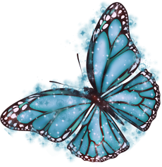 голубые бабочки