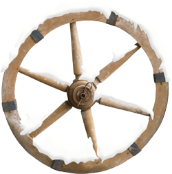 заснеженное колесо