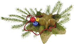 ветка с игрушками