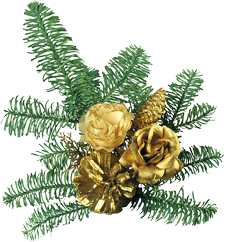 ветка с игрушками