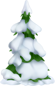 заснеженная елка