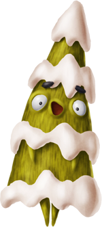 заснеженная елка