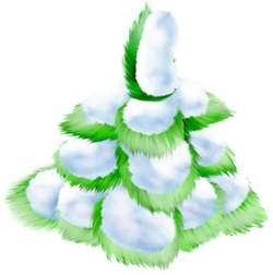 заснеженная елка