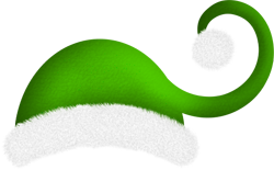 зеленая шапка Санты