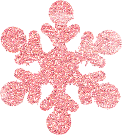 розовые снежинки