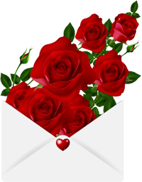 розы в конверте