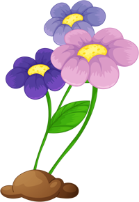 рисованные цветы