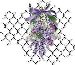 декор с сиренью